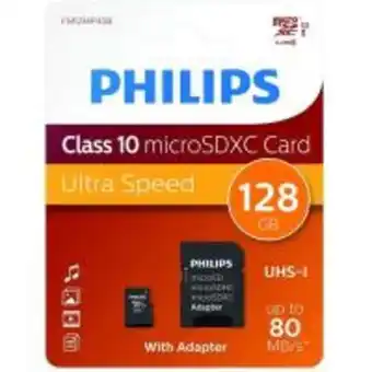 Eroski Tarjeta de memoria philips micro sdxc, clase 10 de 128 gb oferta