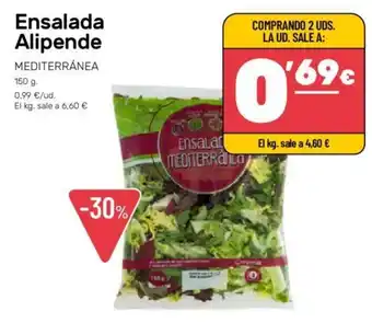 AhorraMas Ensalada Alipende Mediterránea 150 g oferta