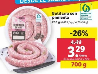 Lidl Butifarra oferta