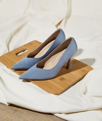 MARYPAZ Zapato de salón con tacón curvado oferta