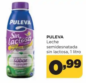 Alimerka Puleva Leche semidesnatada sin lactosa 1 litro oferta