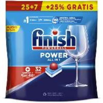 FROIZ Vajillas finish todo en 1 regular 25 u + 7 u oferta