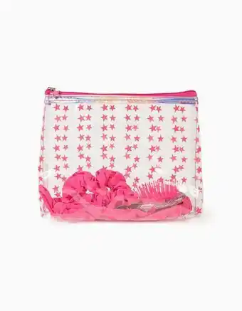 Zippy Neceser para niña 'stars', transparente/rosa oferta