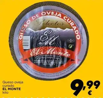 Supermercados Piedra El Monte Queso oveja curado kilo oferta
