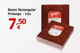 Supermercados Piedra Bacon Rectangular Prolongo - kilo oferta
