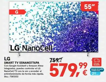 Worten LG Smart TV 55Nano776PA 55" oferta