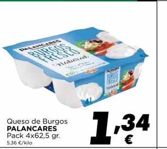 Supermercados Piedra Queso de burgos palancares oferta