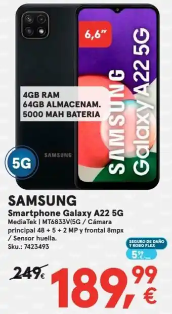 Worten Samsung Smartphone Galaxy A22 5 G 6,6" oferta