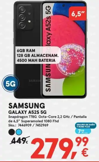 Worten Samsung Galaxy A52S 5G oferta