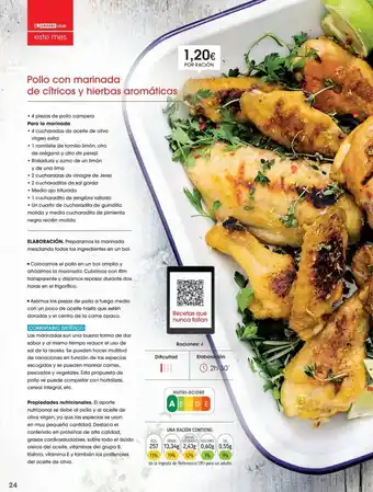 Eroski Pollo con marinada de cítricos y hierbas aromáticas oferta