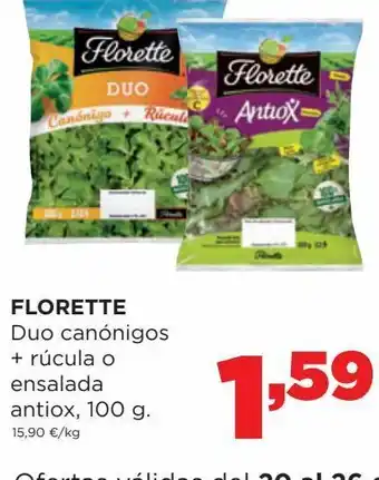 Alimerka Duo canónigo +rúcula o ensaladas oferta