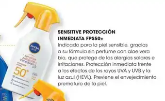 Eroski Nivea Sun Sensitive Protección Inmediata FPS50+ oferta