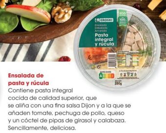 Eroski Ensalada de pasta y rúcula oferta