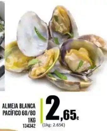 Family Cash Almeja Blanca Pacífico 60/80 1 kg oferta
