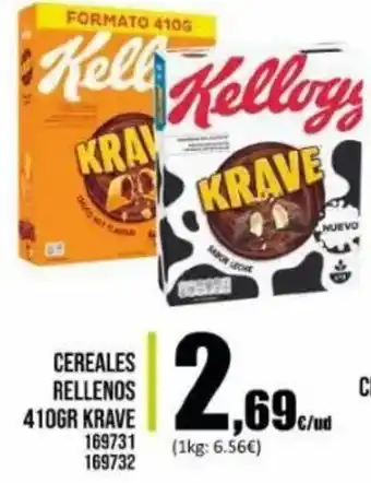 Family Cash Kelloggs Krave Cereales Rellenos 410 gr oferta