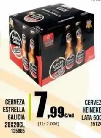 Family Cash Estrella Galicia Cerveza 20 x 20 cl oferta