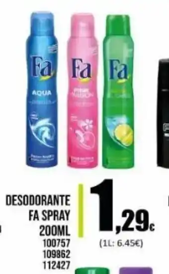 Family Cash Fa Desodorante Spray 200 ml oferta