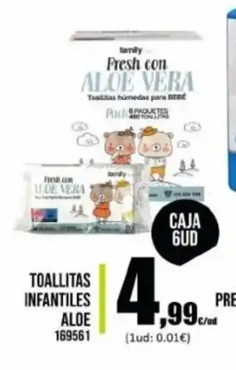 Family Cash Aloe Toallitas Infantiles oferta