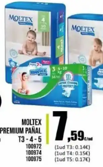 Family Cash Moltex Premium Pañal T3 - 4 - 5 oferta