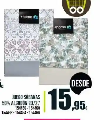 Family Cash Algodón Juego Sábanas 50% 30/27 oferta