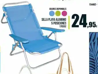 Family Cash Silla Playa Aluminio 5 Posiciones oferta