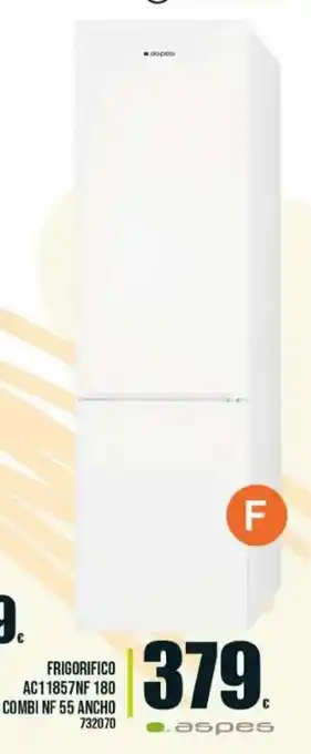 Family Cash Aspes Frigorifico AC1 1857NF2 180 Combi NF 55 Ancho oferta