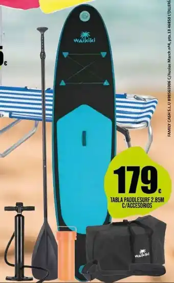 Family Cash Tabla Padolesurf 2.85 m C/Accesorios oferta