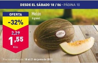 ALDI Melón oferta