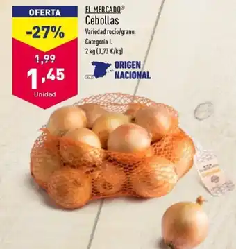 ALDI El Mercado Cebollas 2 kg oferta