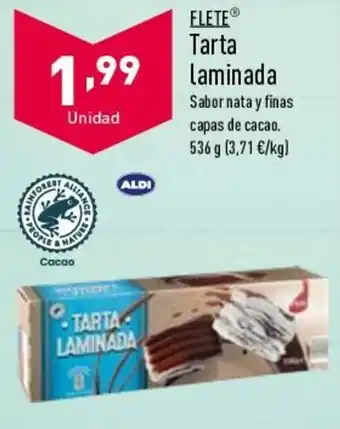 ALDI Flete Tarta Laminada 536 g oferta