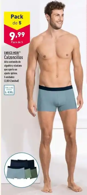 ALDI Enrico Mori Calzoncillos 5 unidades Tallas L-XXL oferta