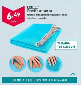 ALDI Royal Life Esterilla antiarena 150 x 200 cm oferta