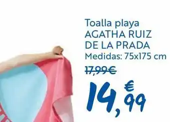 Carrefour Toalla playa agatha ruiz de la prada oferta