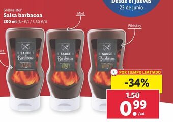 Lidl Salsa barbacoa oferta