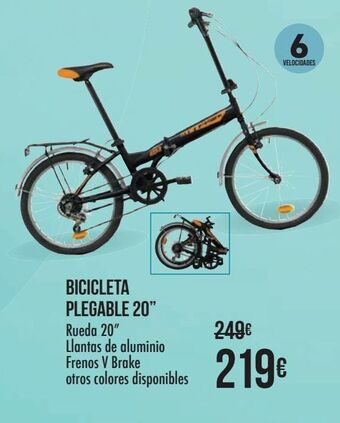 Carrefour Bicicleta plegable 20" oferta