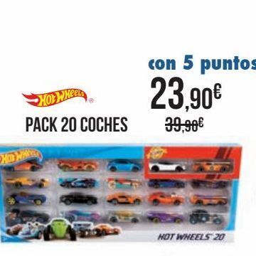 Carrefour Hot wheels  pack 20 coches oferta