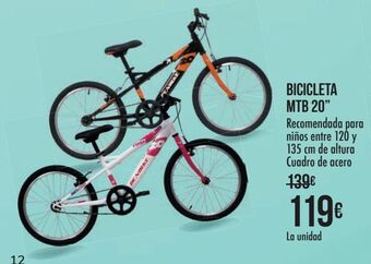 Carrefour Bicicleta mtb 20" oferta