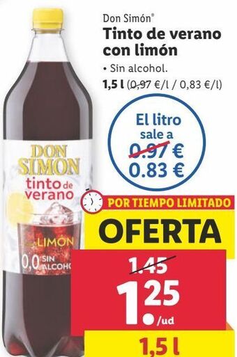 Lidl Tinto de verano don simón oferta