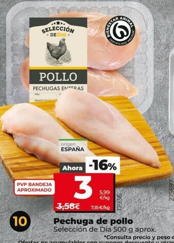Maxi Dia Pechuga de pollo dia oferta