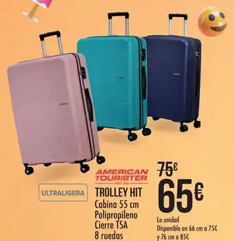 Carrefour American tourister trolley hit cabina oferta