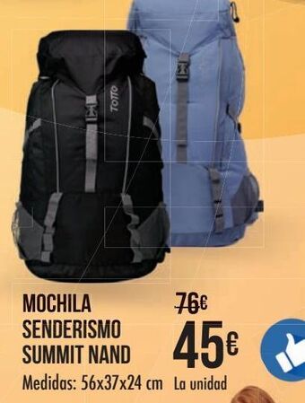 Carrefour Mochila senderismo summit nand oferta