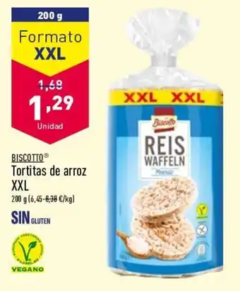 ALDI Biscotto Tortitas de arroz XXL 200g oferta