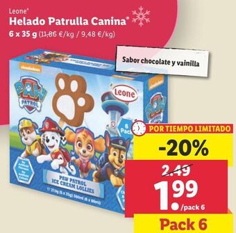 Lidl Helados oferta