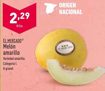 ALDI El Mercado Melón amarillo oferta