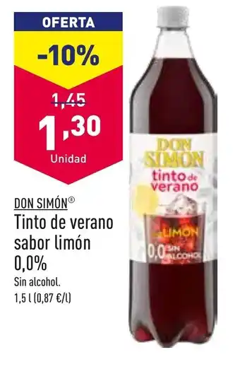 ALDI Don Simón Tinto de verano sabor limón 1,5 L oferta