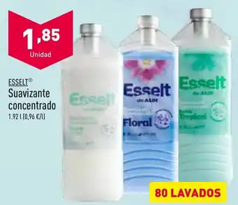 ALDI Esselt Suavizante concentrado 1,92 L 80 lavados oferta