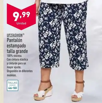 ALDI Up2Fashion Pantalón estamado talla grande 46-50 oferta