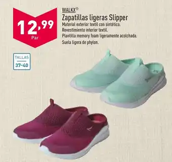 ALDI Walkx Zapatillas ligeras Slipper 37-40 oferta