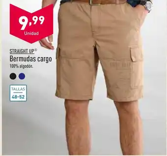 ALDI Straight Up Bermudas cargo 48-52 oferta