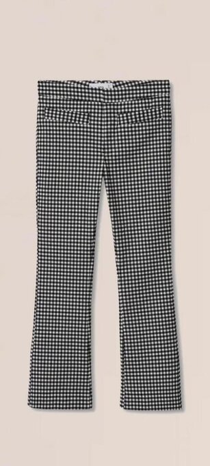 MANGO Pantalón flare crop oferta